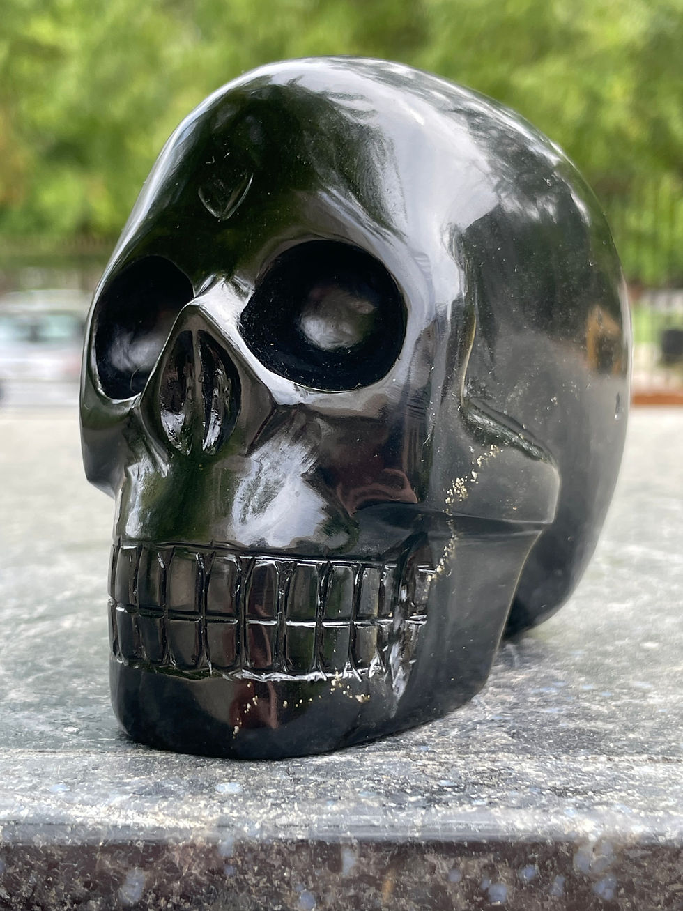 الصورة المصغرة: Goldsheen Obsidian Skull 