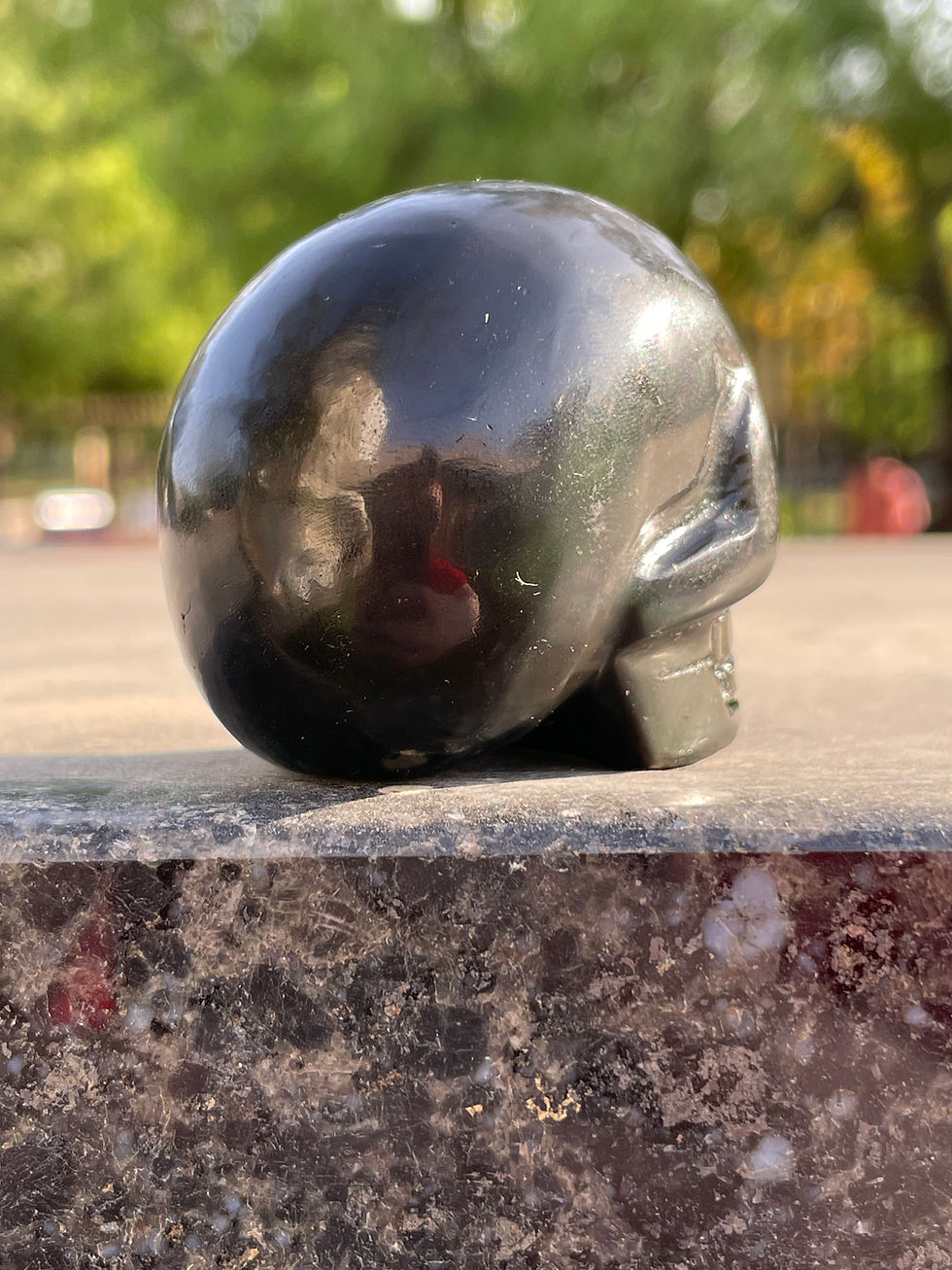 Miniatură: Rainbow Obsidian Skull 