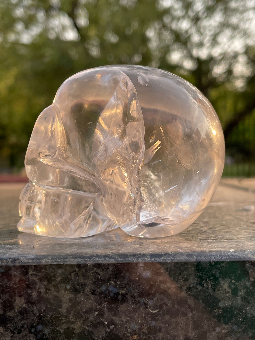 Miniatura: Himalayan Quartz Skull (Huge Rainbow)