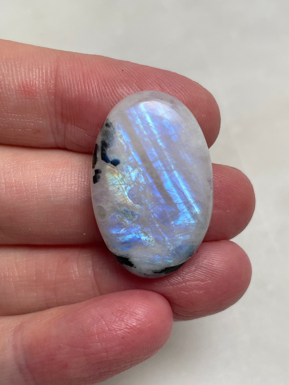 Rainbow Moonstone x Tourmaline