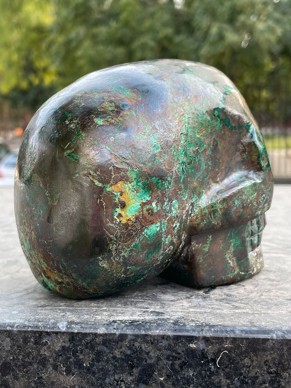 縮圖：Chrysocolla Skull 