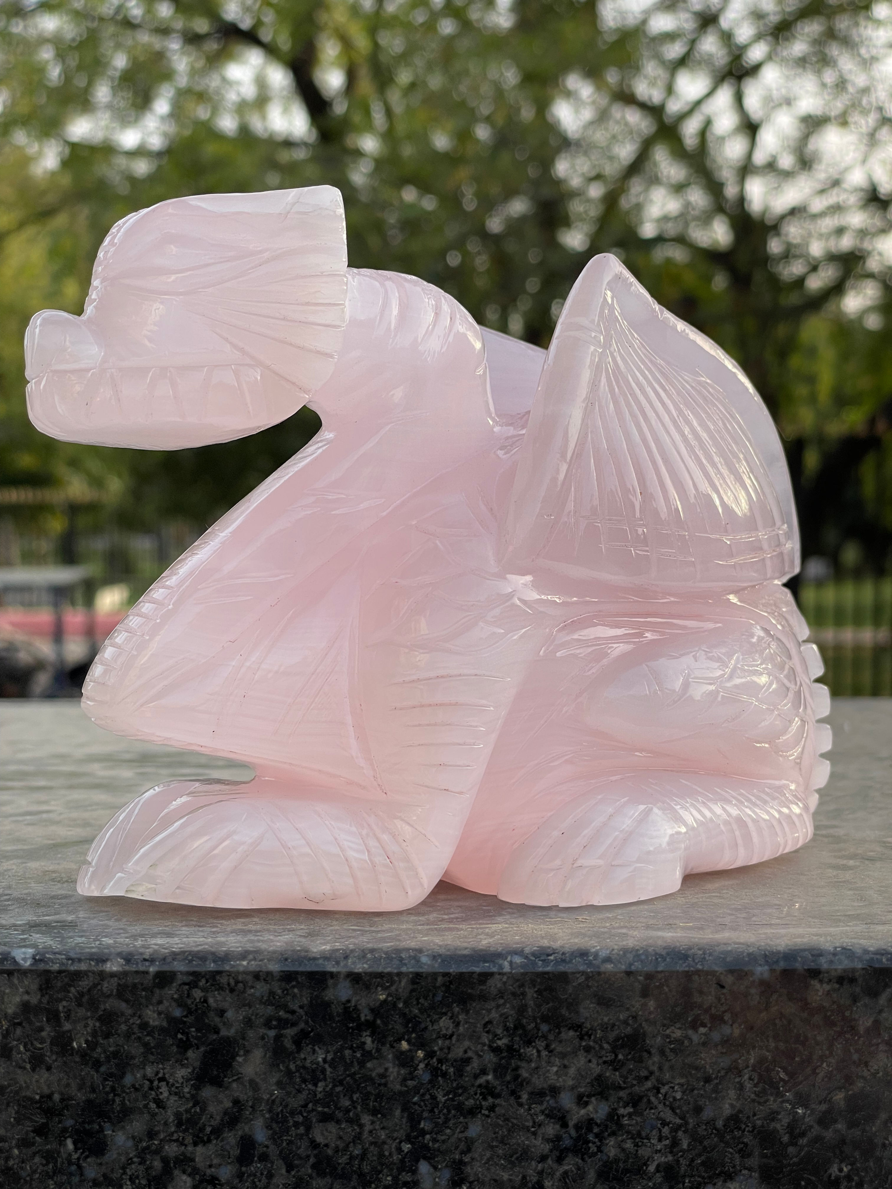 Pink Mangano Calcite Dragon 