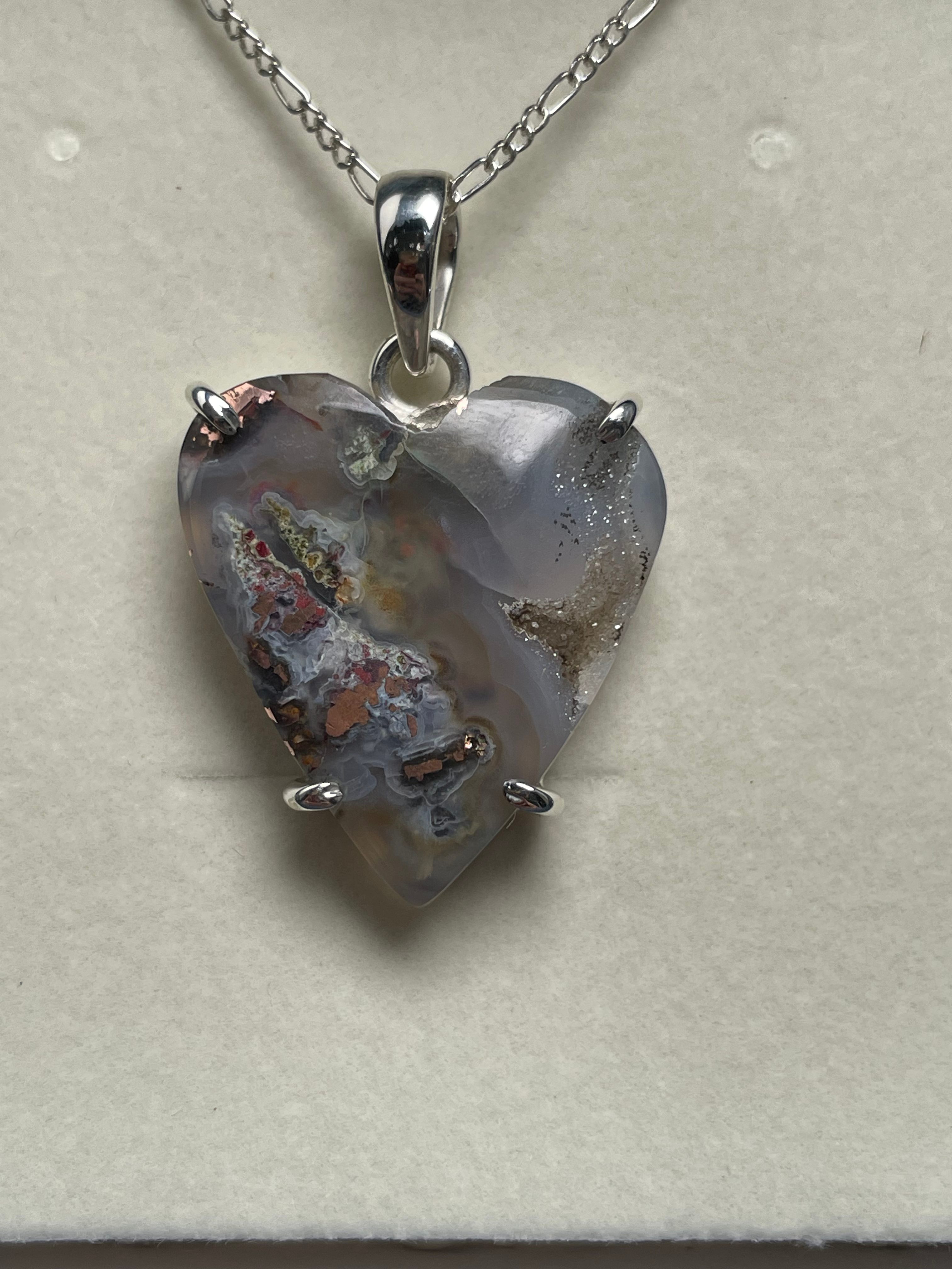 Copper with Chrysocolla in Chalcedony