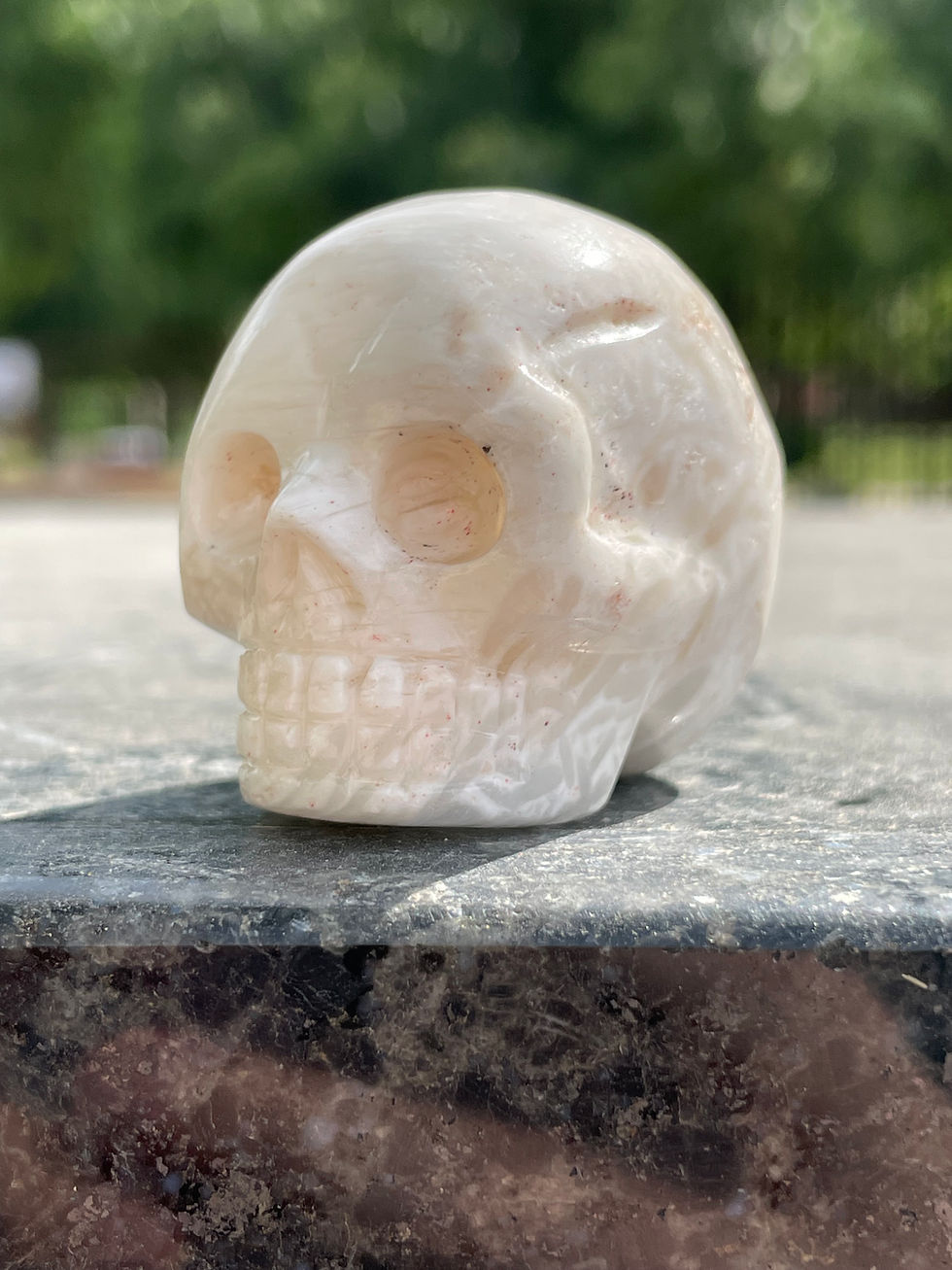 Miniatyrbilde: Scolecite Skull