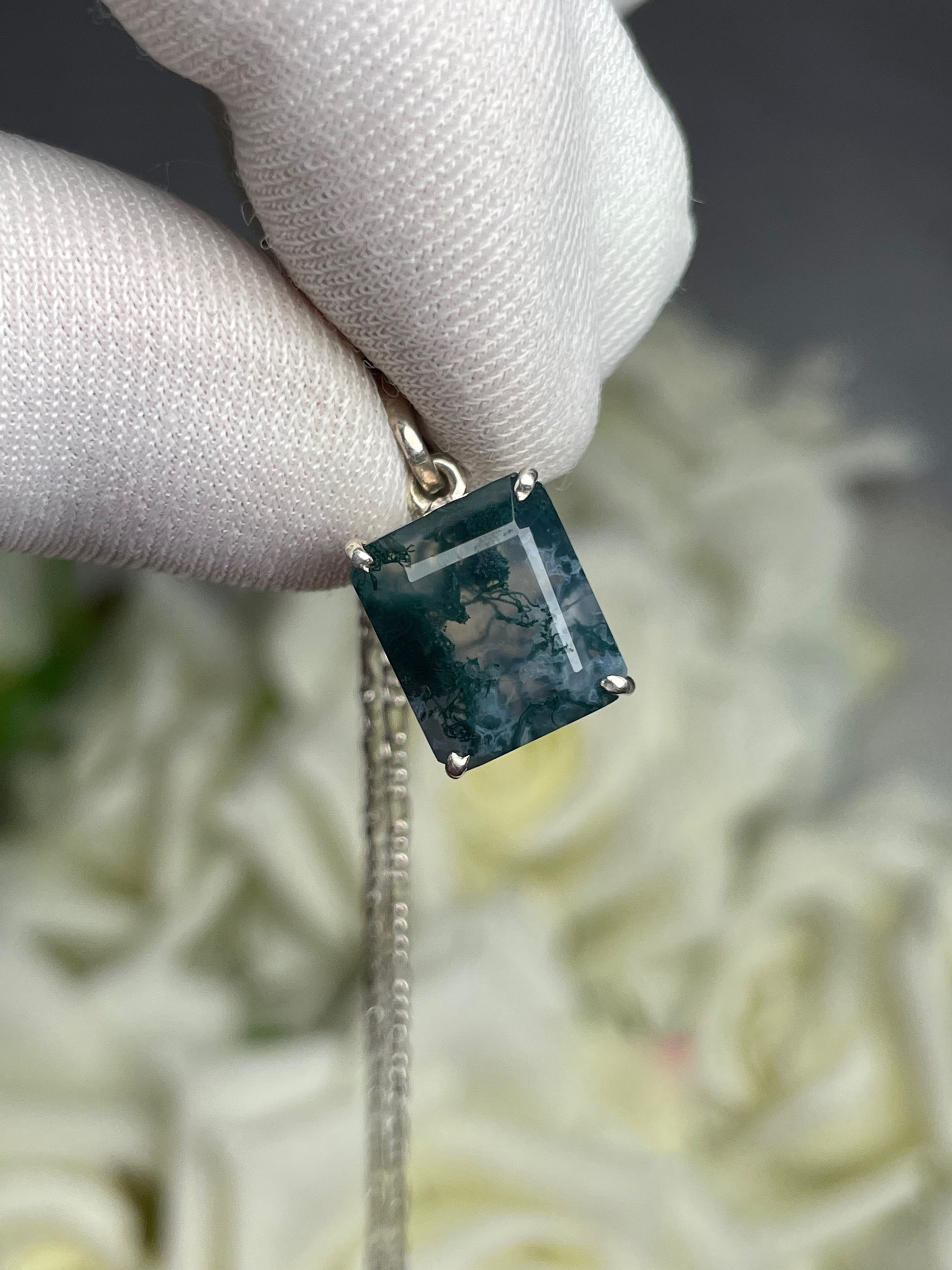 Moss Agate Pendant 