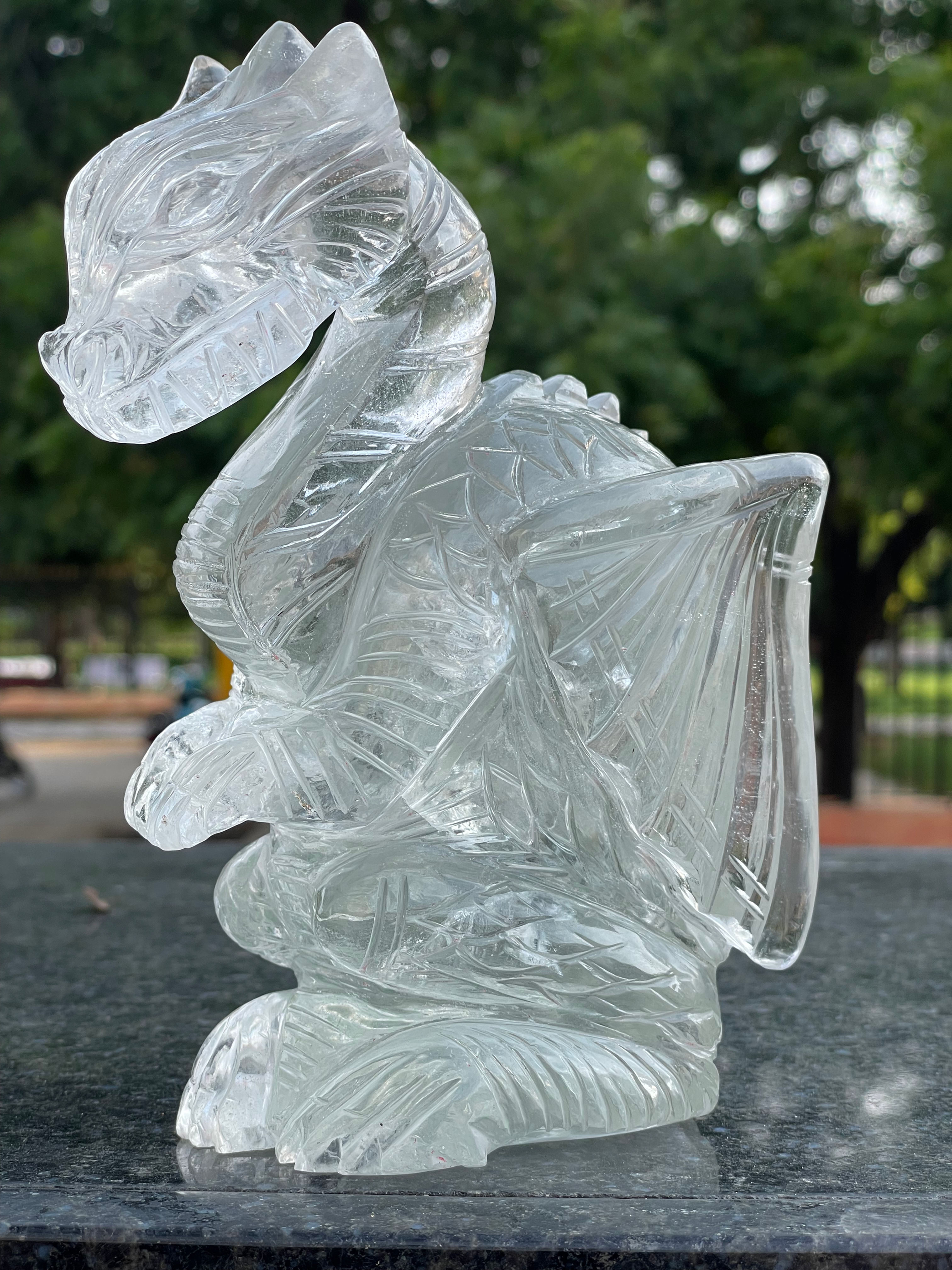 Himalayan Quartz With Chlorite Dragon