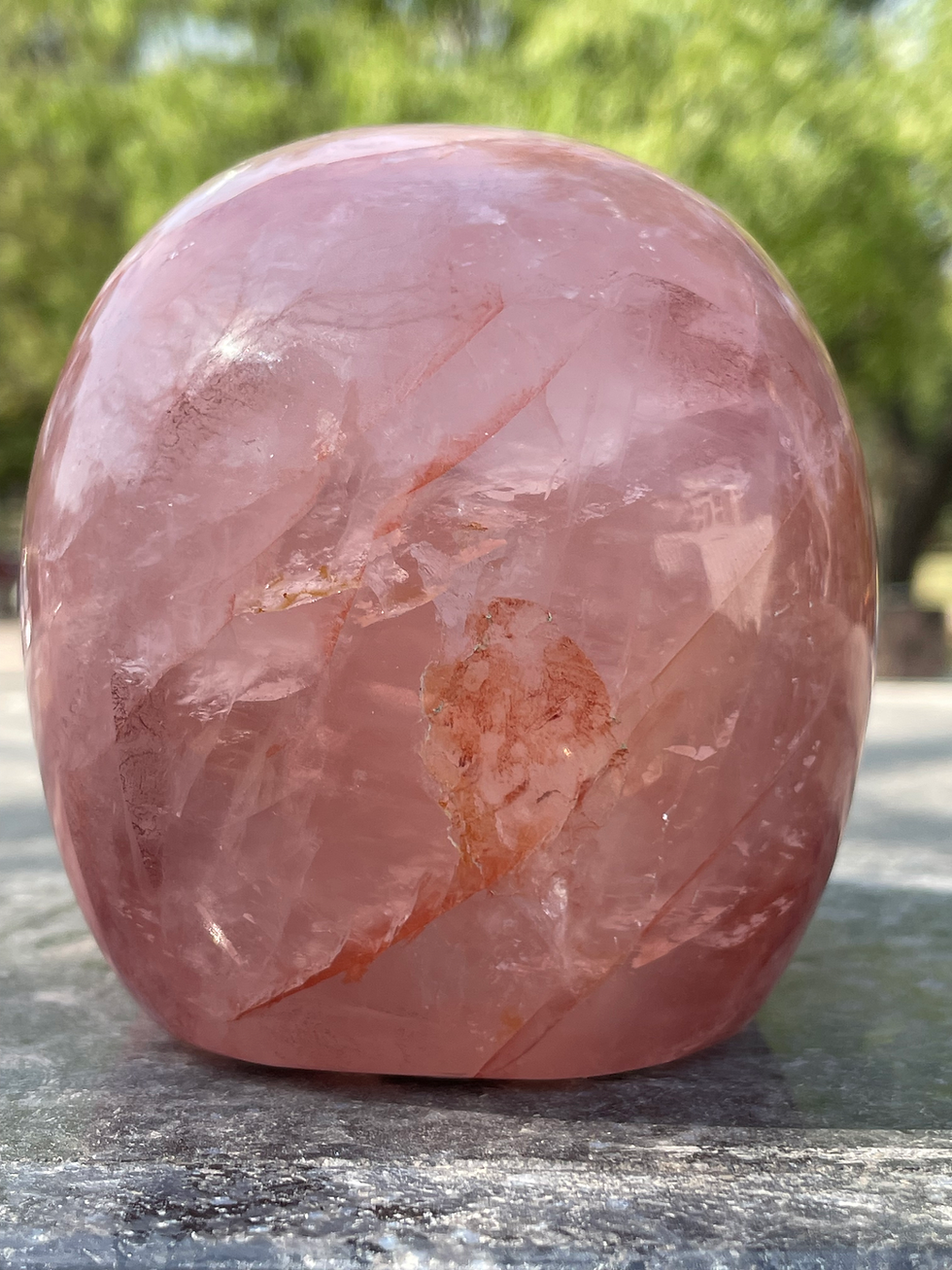 Miniatura: Hematoid Quartz Skull 