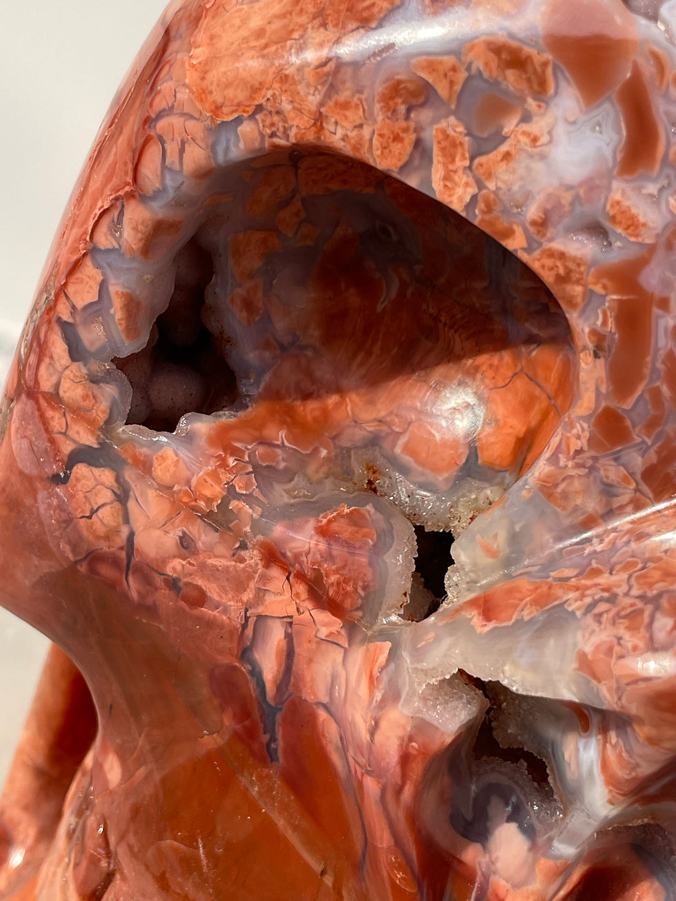 Miniatura: Pink Agate Skull 