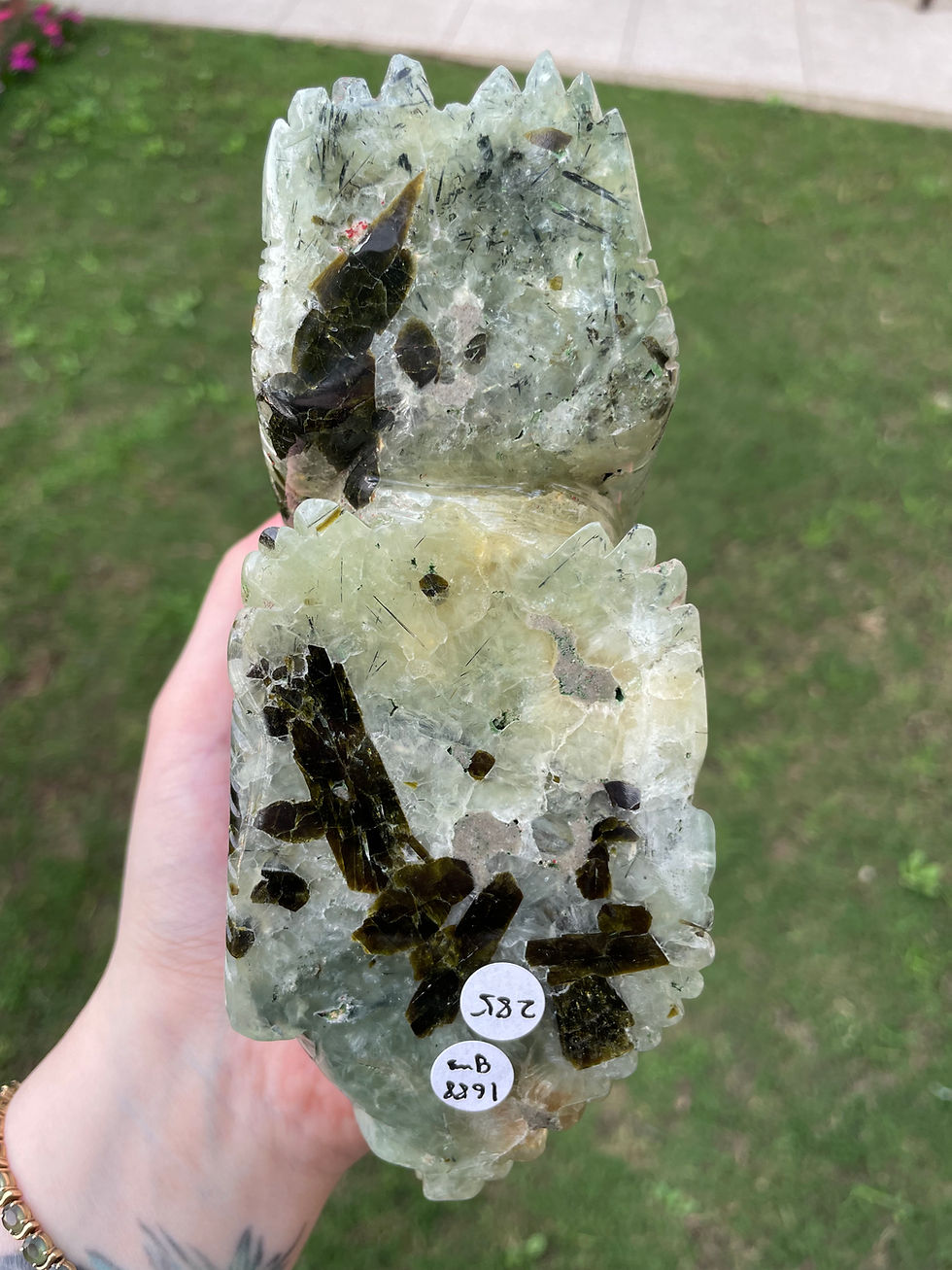 Minijatura: Prehnite With Epidote Dragon 