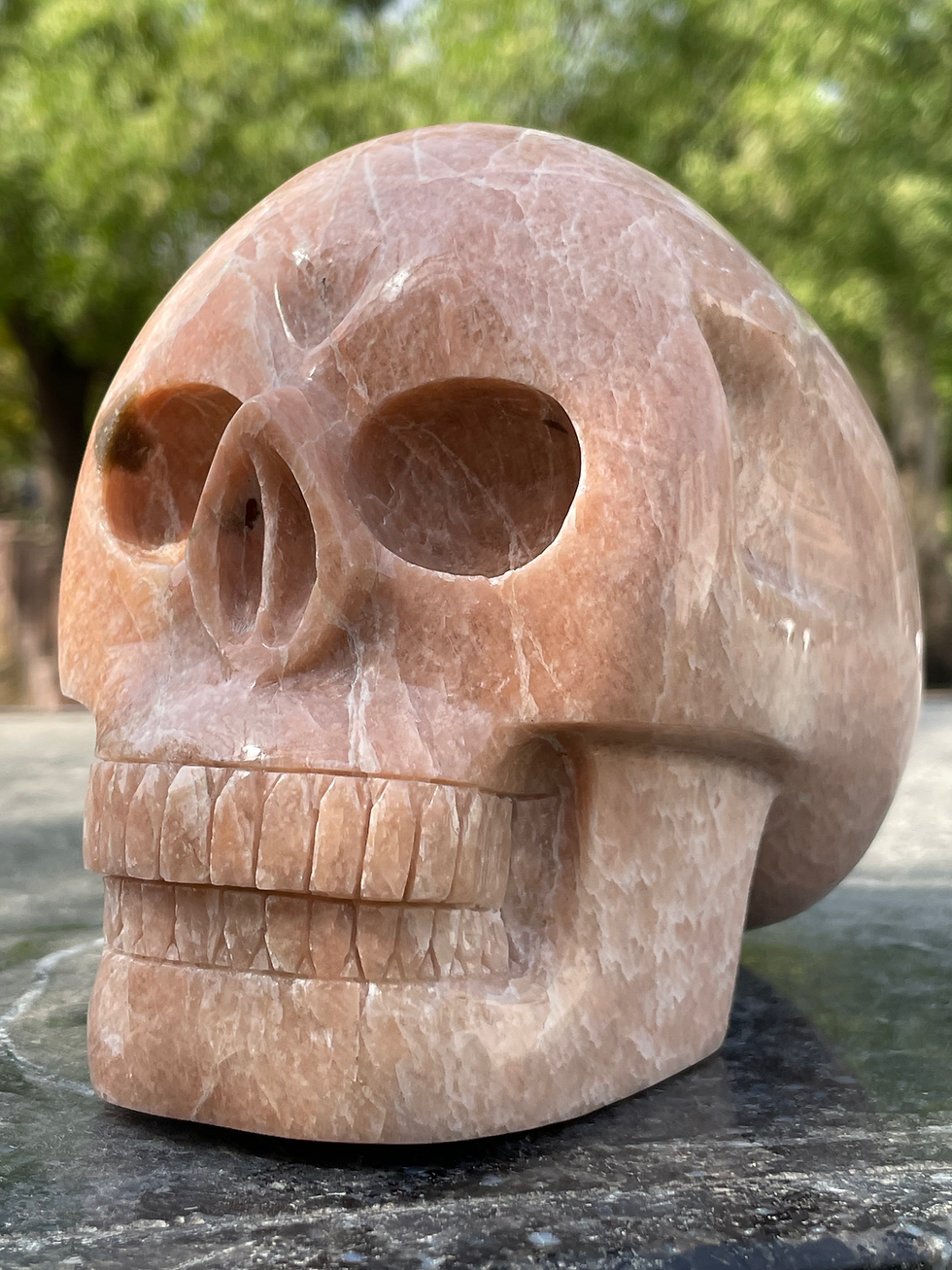 Peach Amazonite Skull