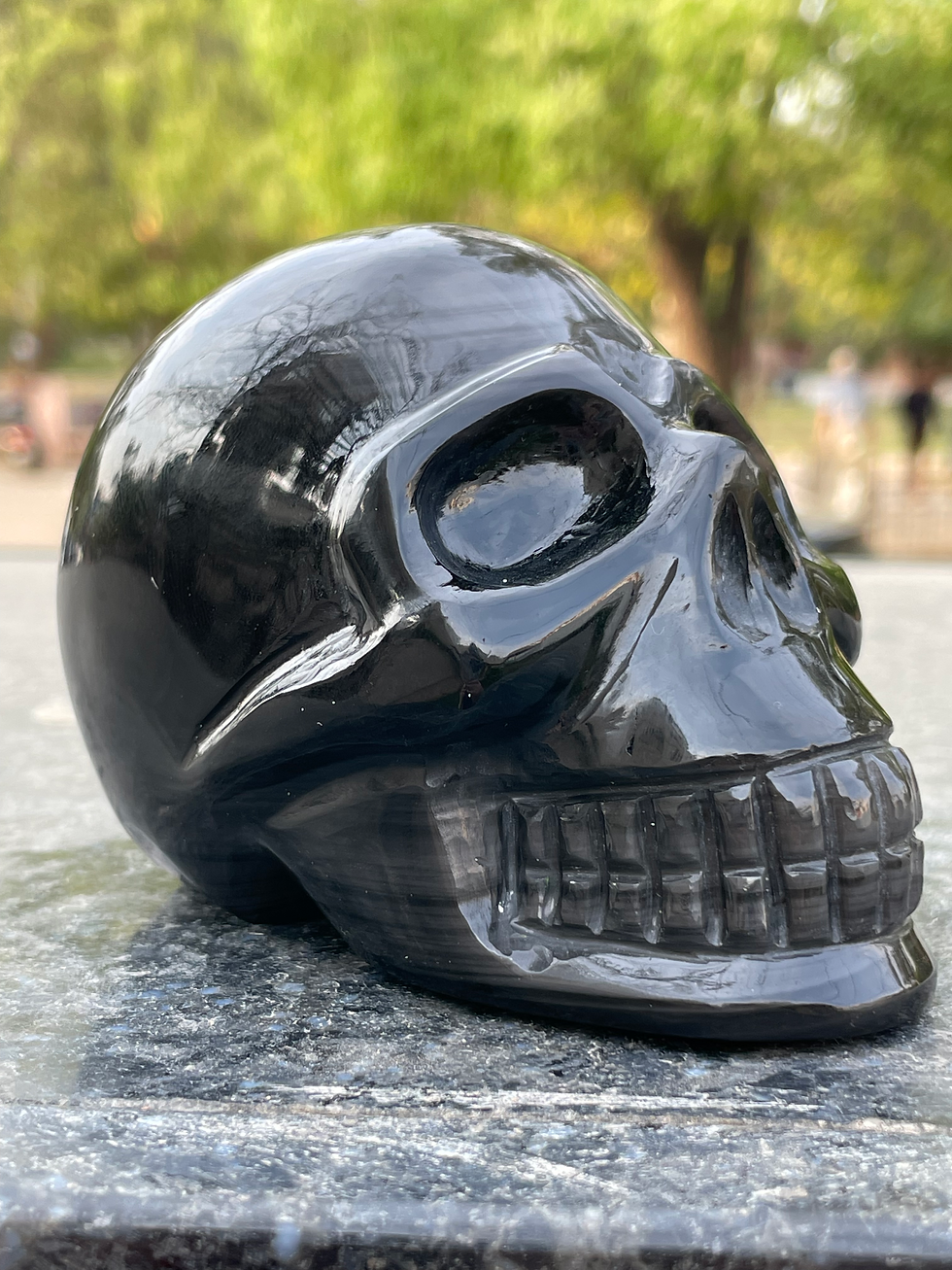 Miniaturbild: Aurora Borealis Obsidian Skull 