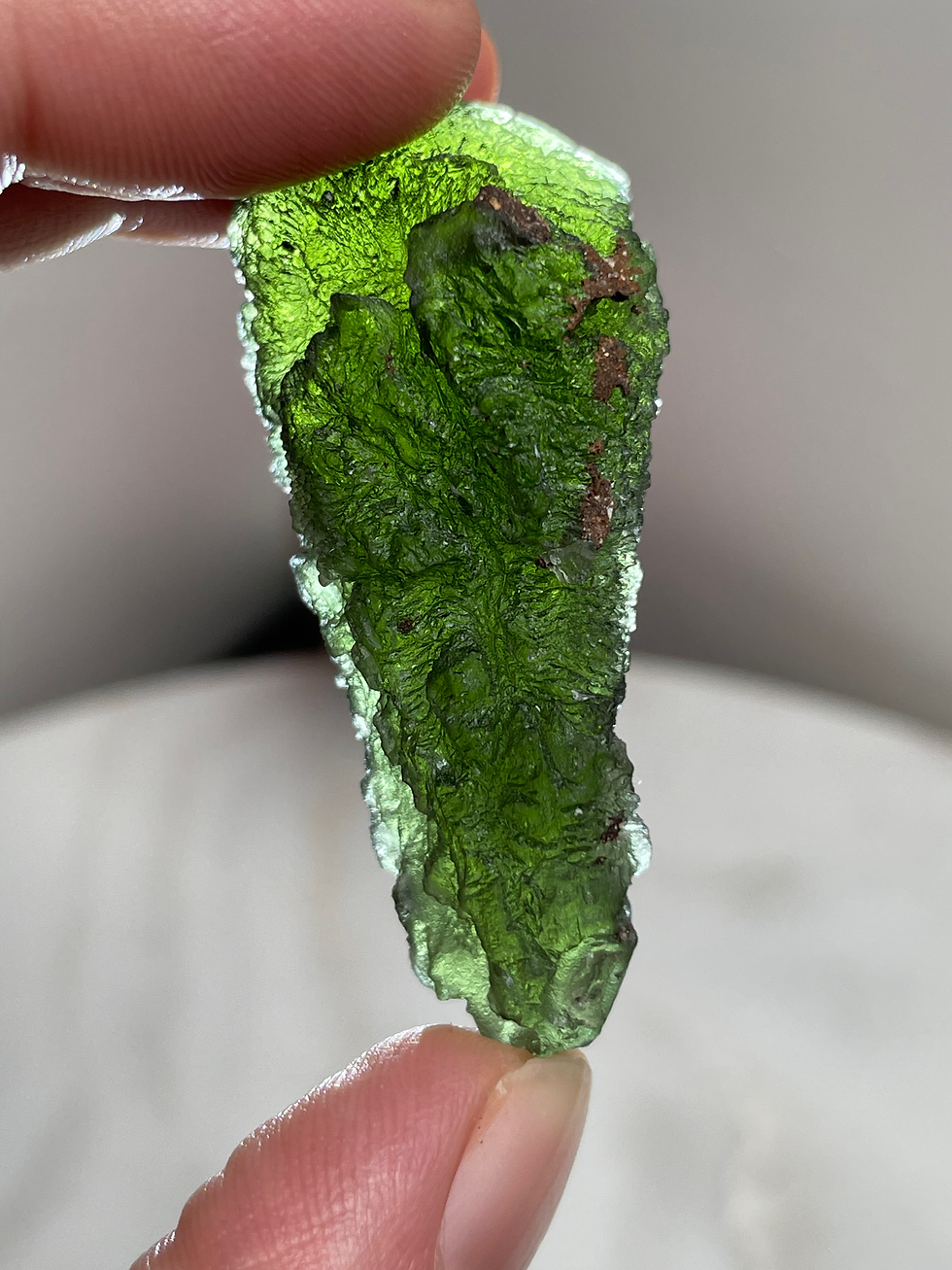 Thumbnail: Maly Chlum Moldavite (Drop)