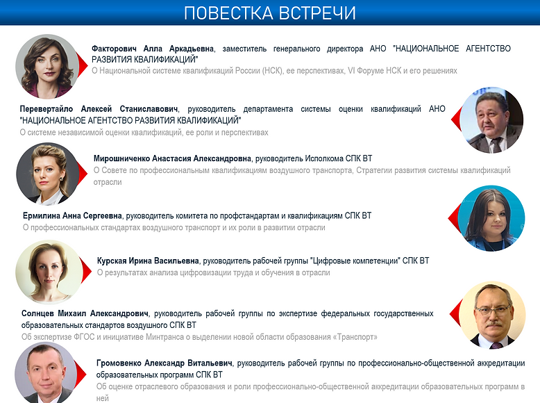 ПОВЕСТКА ВСТРЕЧИ СПК ВТ И