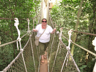 Canopy walk in Kakum National Park, Ghana