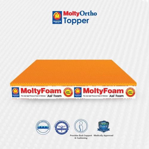 Molty Orthopaedic Mattress topper KingSize MoltyFoam Islamabad