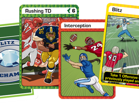 BLITZ CHAMPZ: a football card game for jocks & nerds.