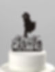 Custom metal cake topper with decorative laser cut detailing by Excel Laser Cutting Chatswood NSW