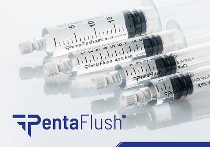 PentaFlush 0,9 % NaCl vorgefüllte, sterile Fertigspritzen zum Spülen von ZV-Kathetern