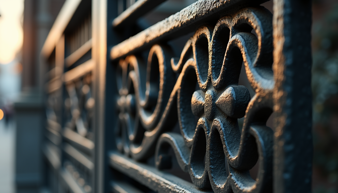 Close-up view of a Veneto-Saracenic metalwork piece showcasing intricate arabesque designs