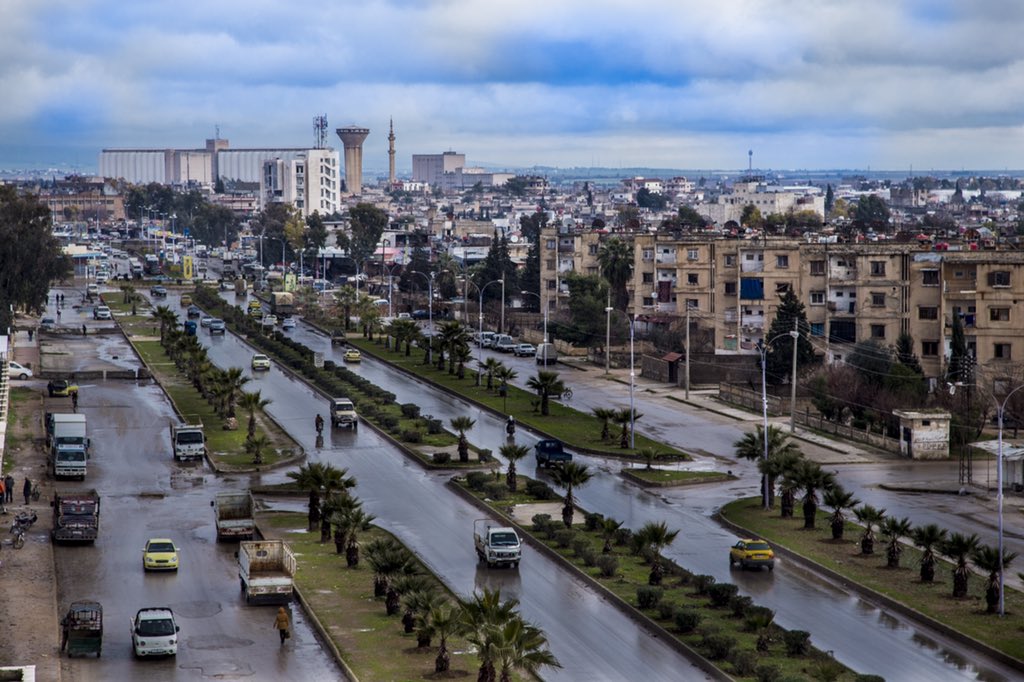 The Kurdish city of Qamishli