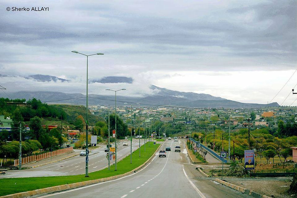 The Kurdish town of Qaladze (Qeladize) in the mountains of north-eastern Iraqi Kurdistan