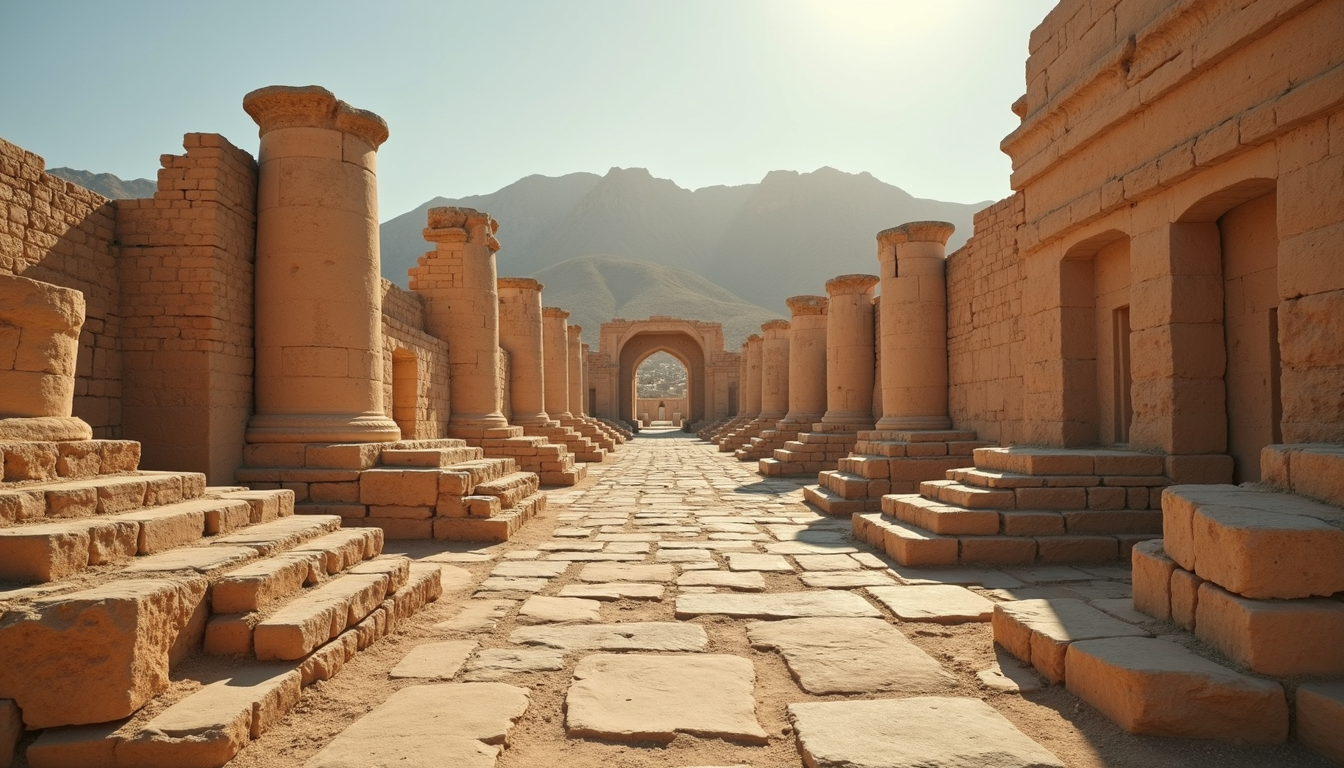 Eye-level view of ancient ruins in Mayyafariqin