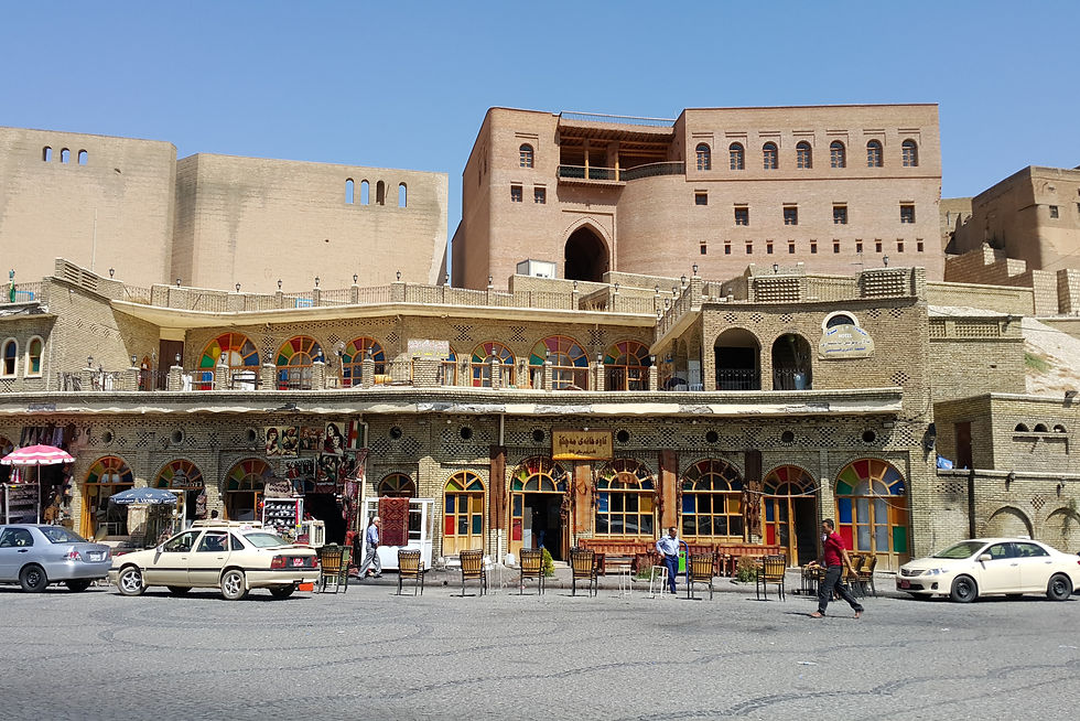 The Erbil Citadel, the great ancient tell rising above the city of Erbil in Iraqi Kurdistan