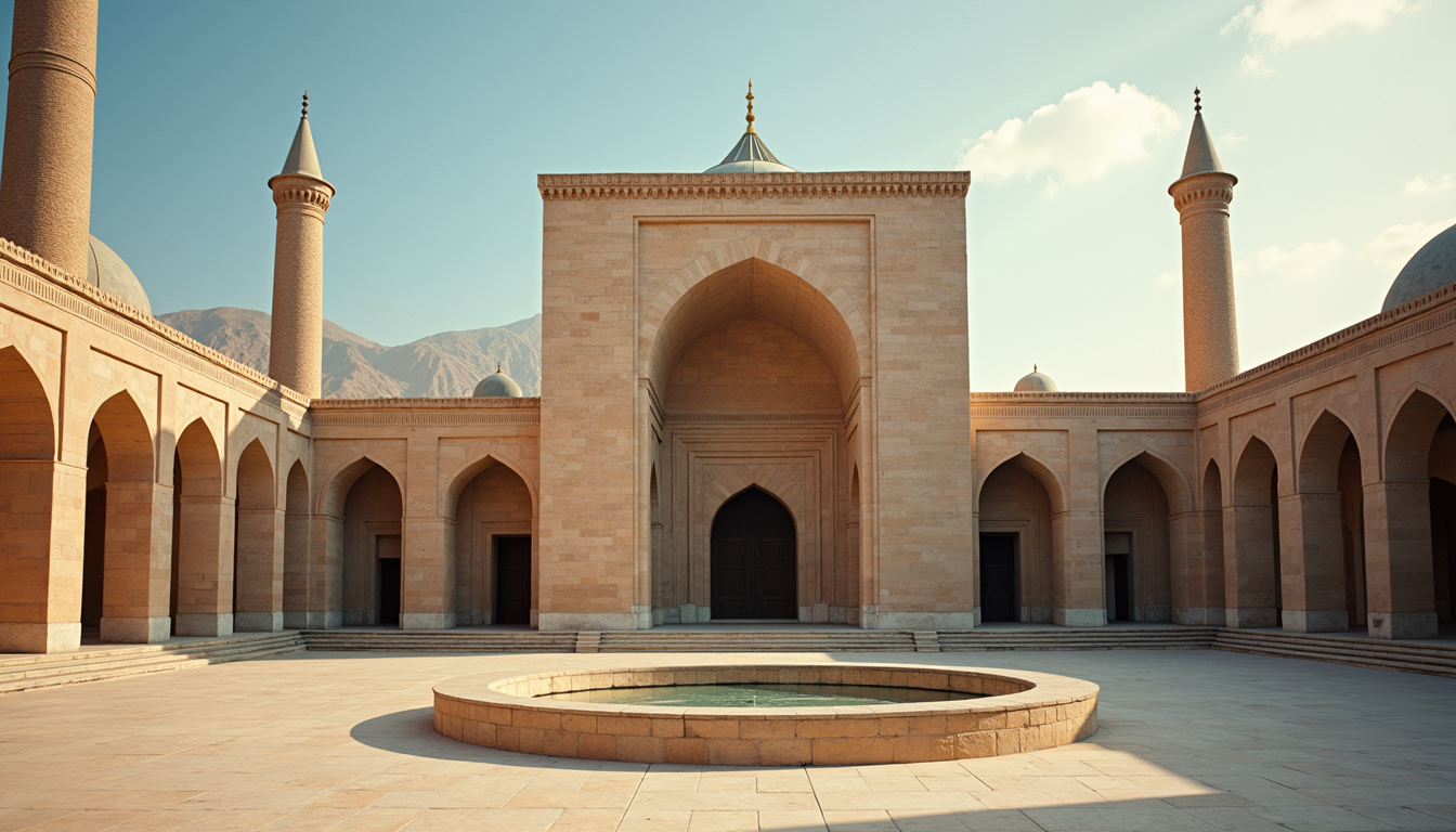 Eye-level view of the dome tomb of Shayk Safi in Ardabil