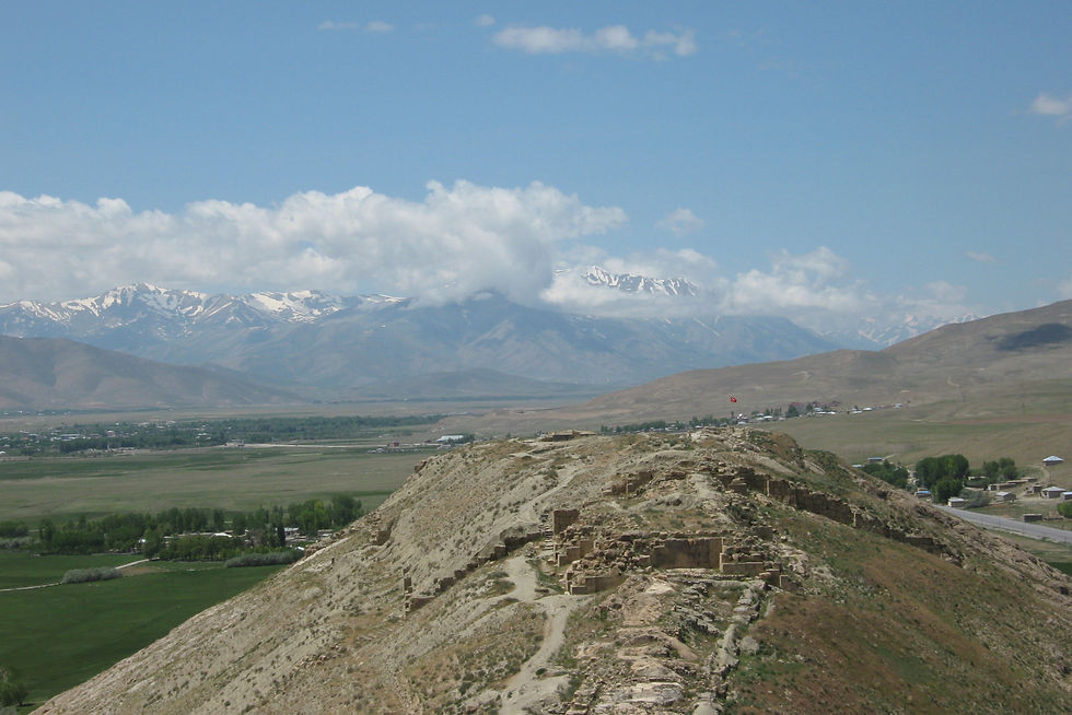 Çavuştepe, the ruined Urartian fortress on a ridge south-east of Van