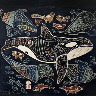 We provide multiple ideas for whale-related art projects