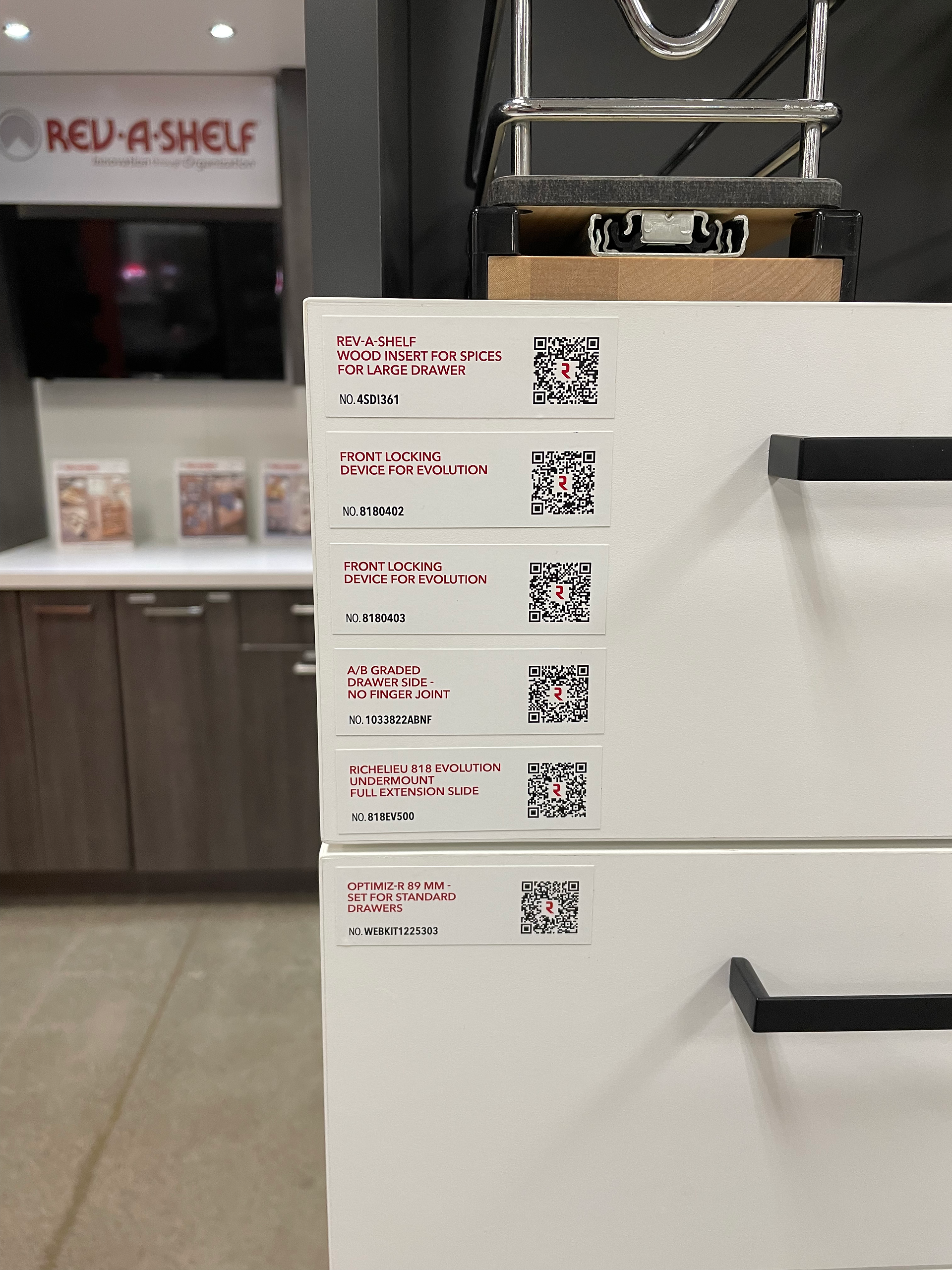 Richelieu Specialty Hardware Showroom QR Codes