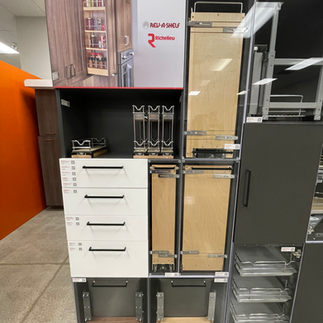 Richelieu Specialty Hardware and Cabinet Pull outs