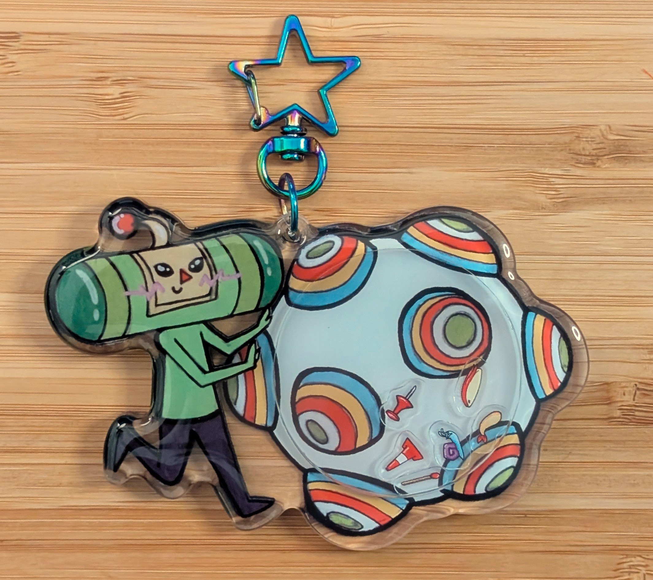 Katamari-Inspired Shaker Keychain