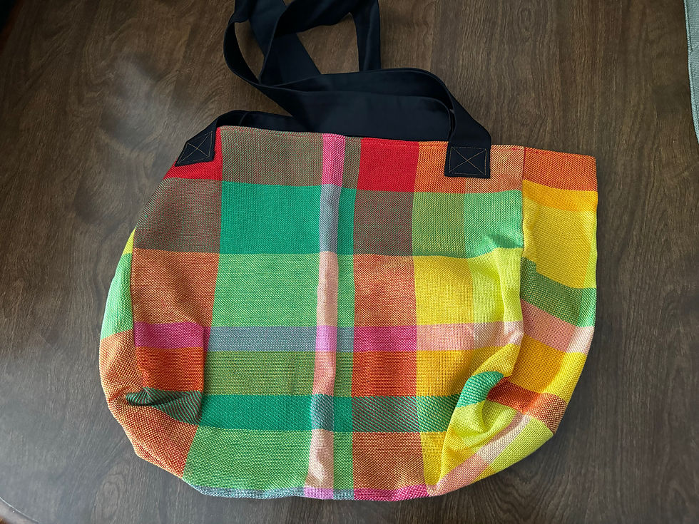 Thumbnail: Colorful Blocks Shopping Bag #1