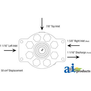Hydraulic pump AR101807, R45425