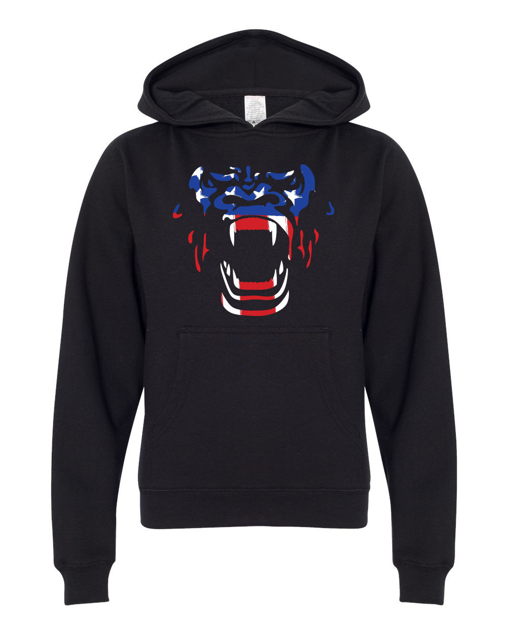 USA Gorilla Face Hoodie Youth