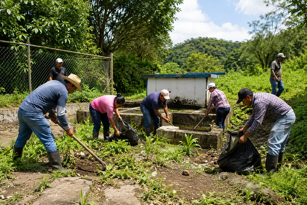 Comunidades de Jutiapa impulsan jornadas de limpieza y protección de fuentes de agua al inicio del invierno