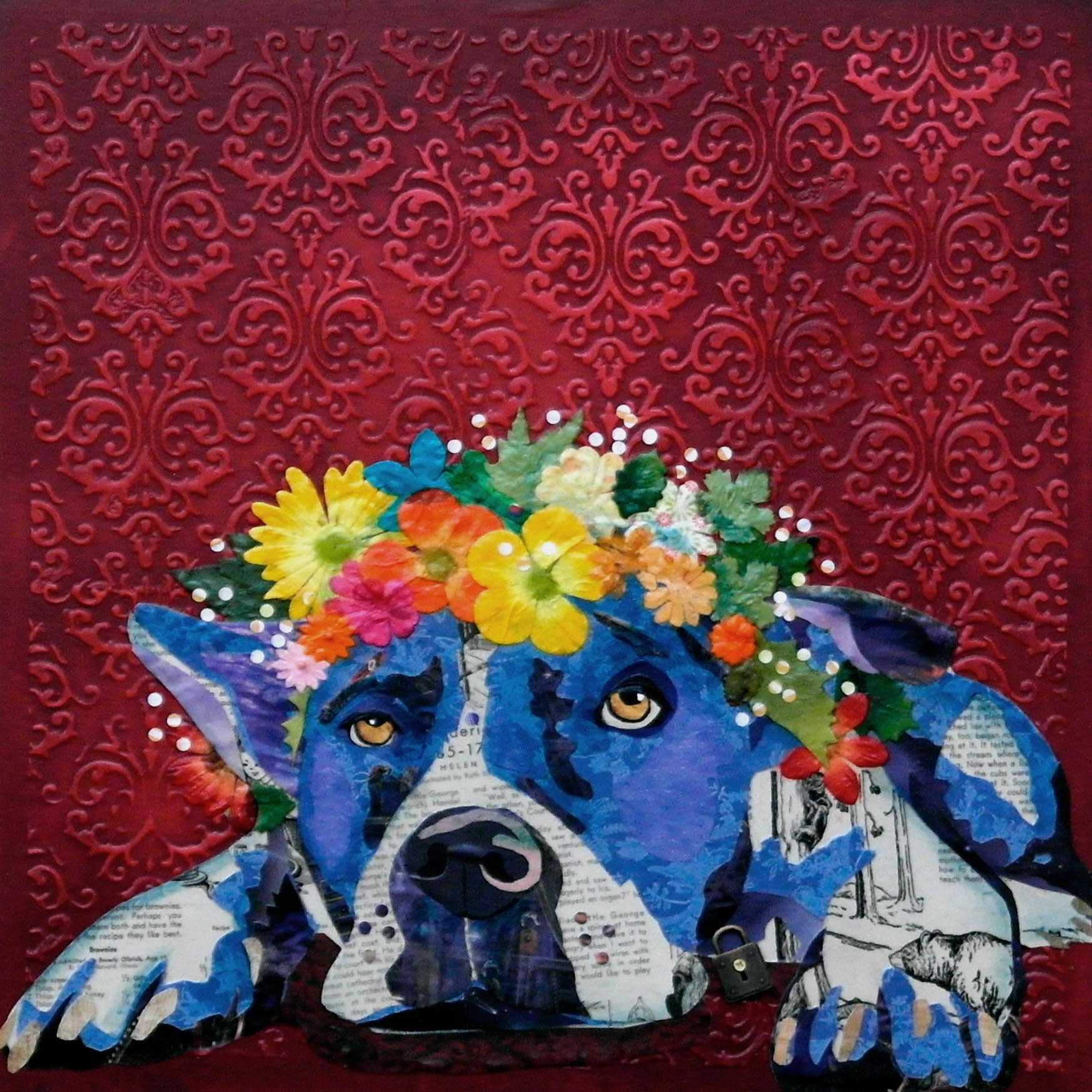 Dog with Flower Crown #6