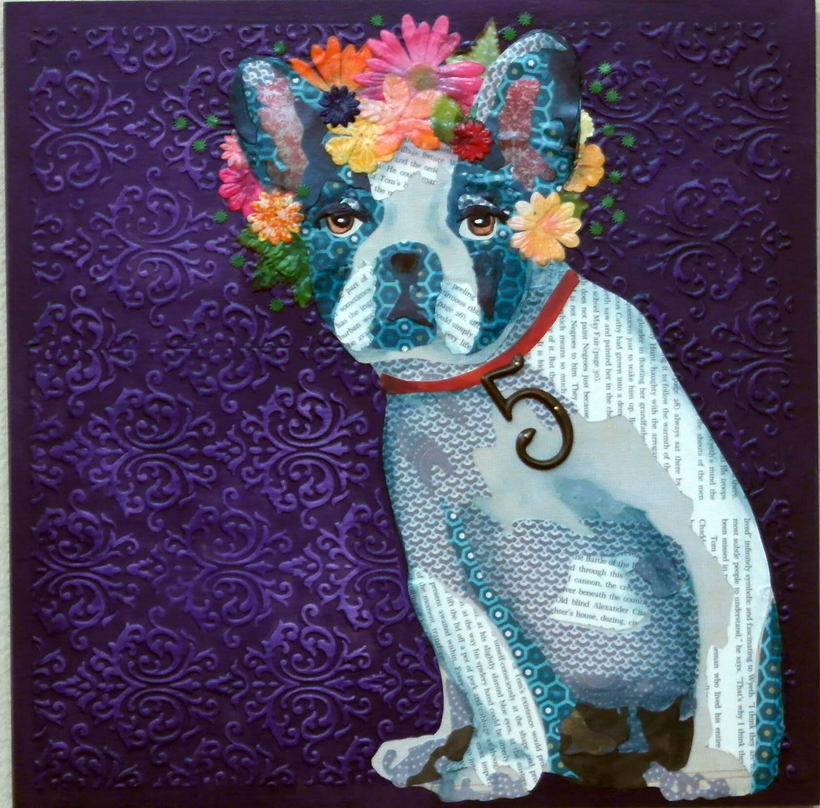 Dog with Flower Crown #4