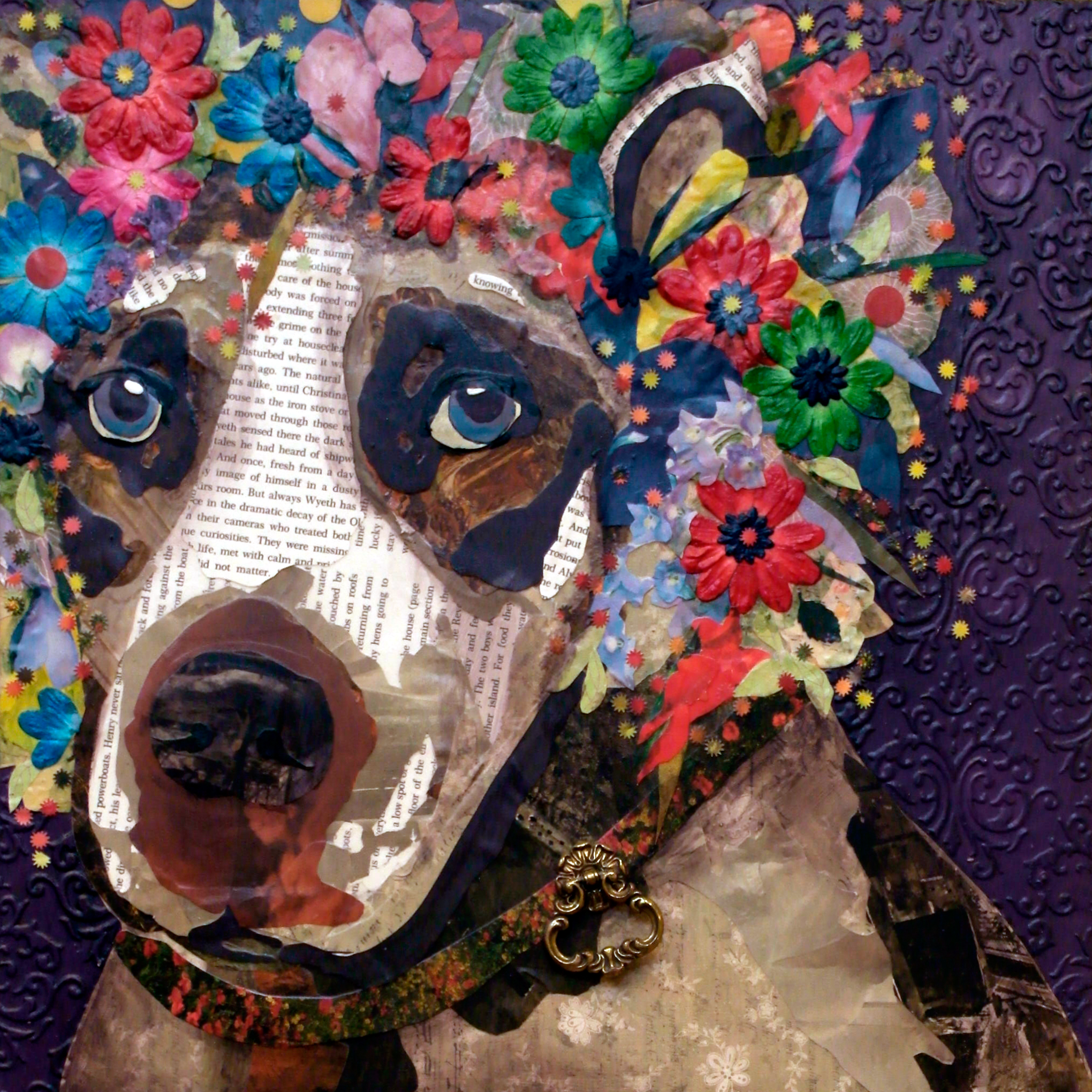 Dog with Flower Crown #2