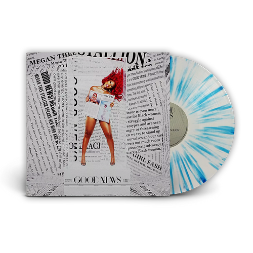 Megan Thee Stallion - 2x LP Good News Limitado Azul Splatter Vinil