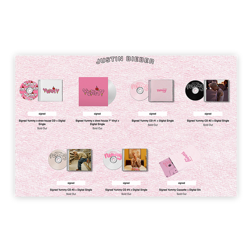 Justin Bieber - CD Autografado Yummy #1 | Mistura POP