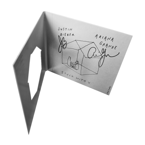 Ariana Grande & Justin Bieber - CD Autografado 