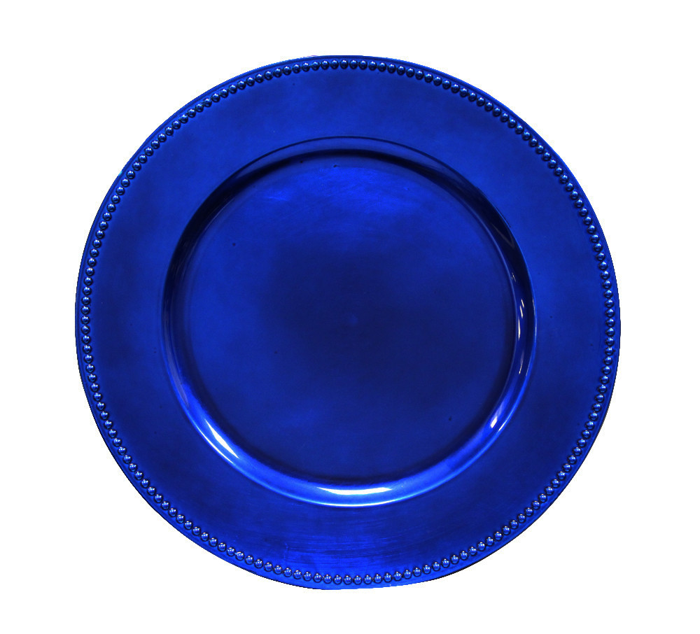 Beaded Round Charger Plate