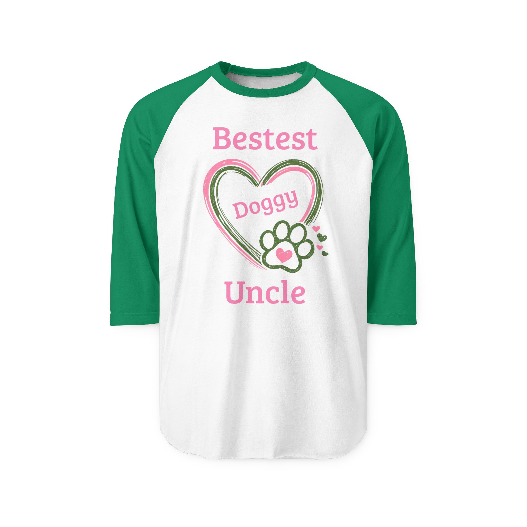 Bestest Uncle | Dog Lover Gift | Pet Family Shirt | Unisex Raglan Tee
