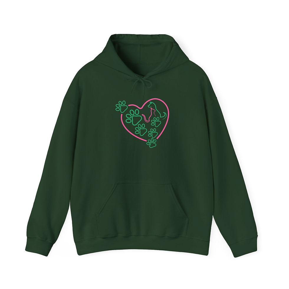 Thumbnail: Cozy Pet Lover's Hoodie – Paws with Rhythm