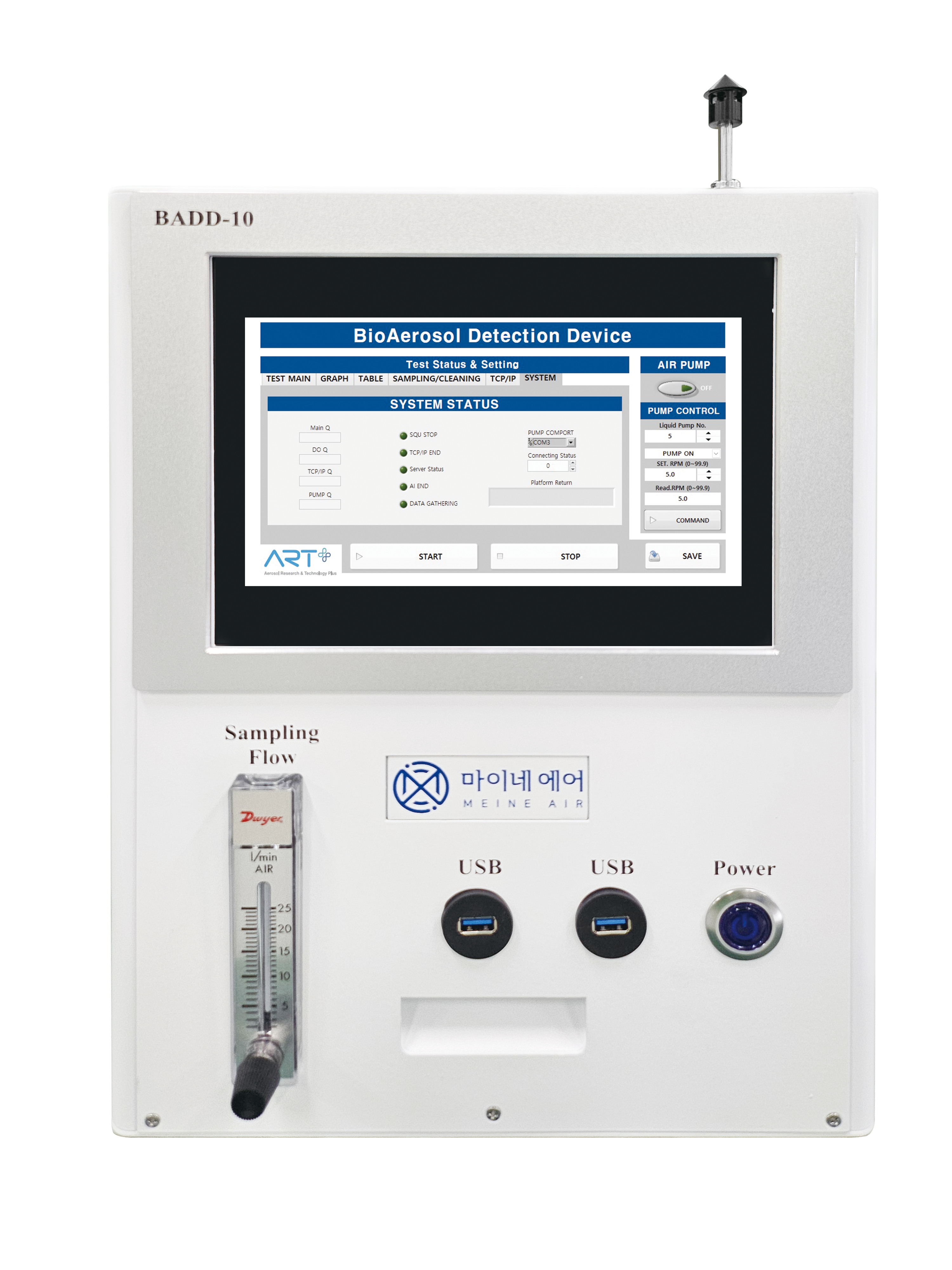 바이오에어로졸 측정기 BioAerosol Detection Device(BADD-10)