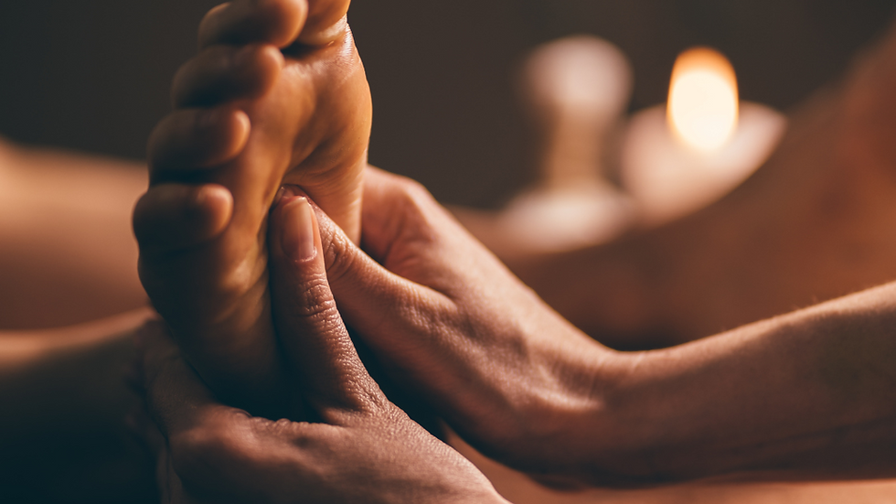 Reflexology: a steady, grounding treatment that many people find helps them feel more settled and sleep more deeply.