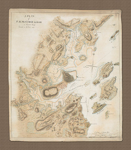 A127 - A Plan of Falmouth (Portland) Harbor in Casco Bay