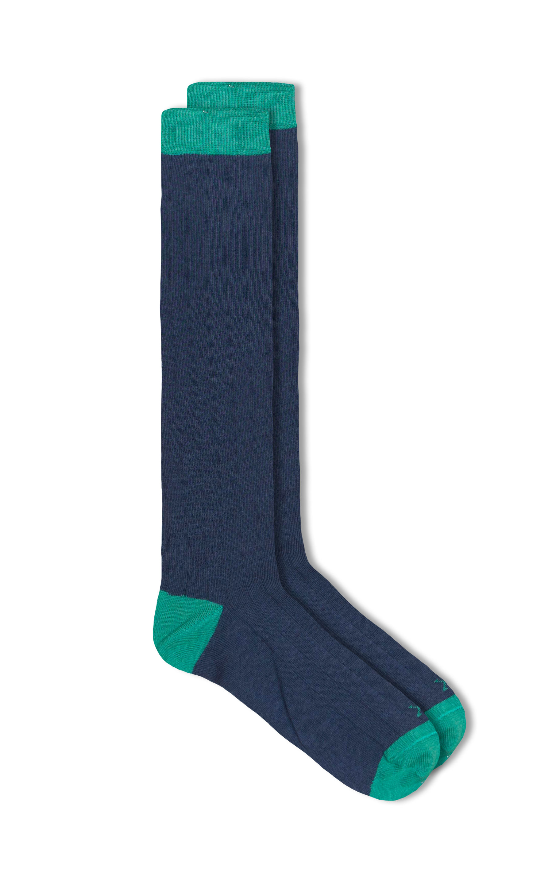 Calcetín Azul Raf con puntera verde
